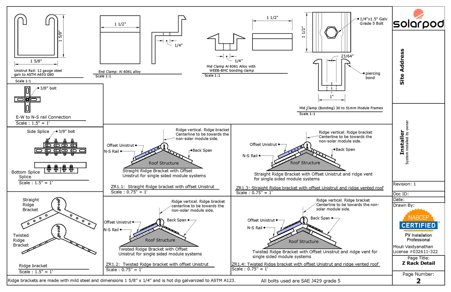 Configure Z-RACK Sloped Roof System